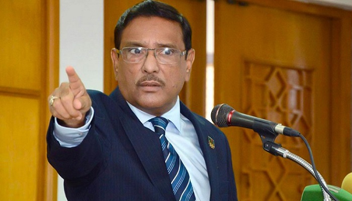 জনগণ চাইলে আছি, না চাইলে নেই: ওবায়দুল কাদের