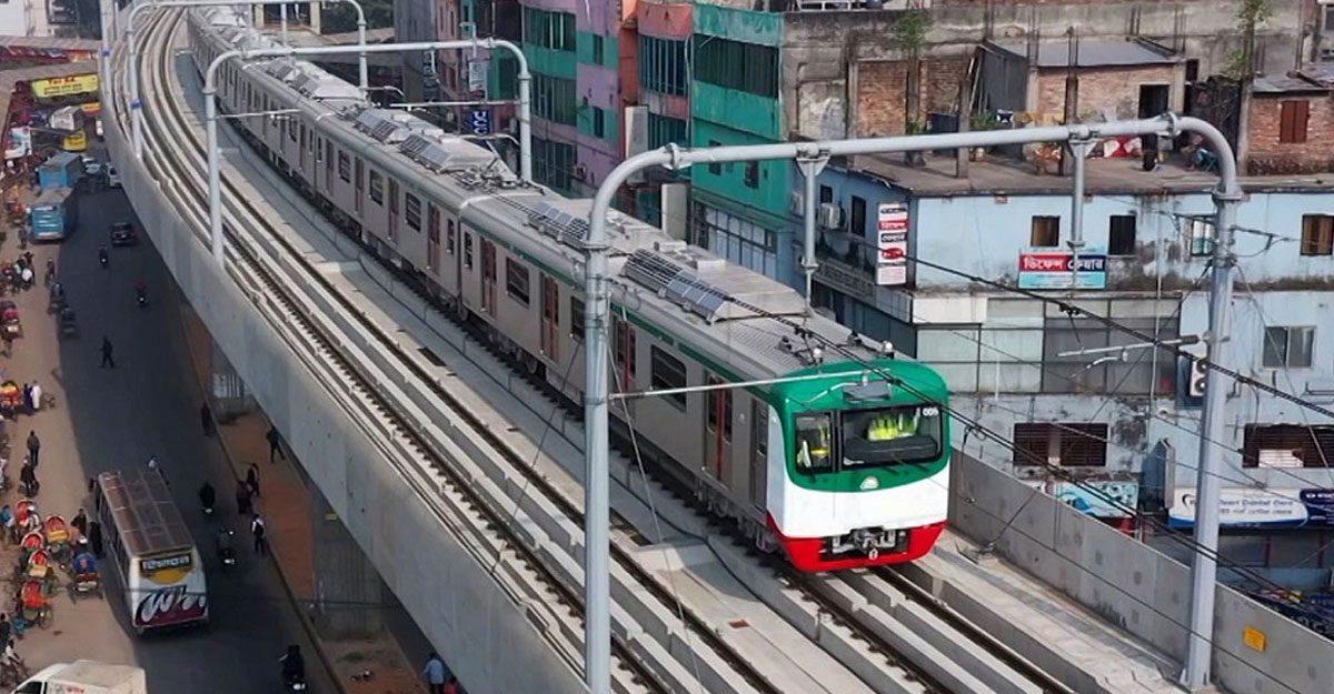 জুনে আগারগাঁও-মতিঝিল রুটে পরীক্ষামূলক চলবে মেট্রোরেল