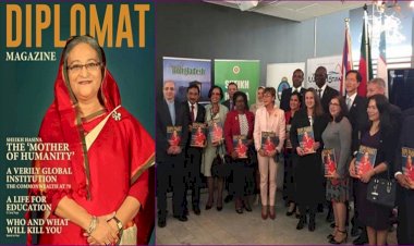 প্রভাবশালী মাগাজিন ডিপ্লোম্যাটের প্রচ্ছদে শেখ হাসিনা